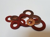 Red Fibre or Copper Washers