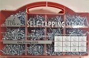 Selection Box of Self Tapping Screws BZP (1000 Screws)